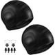 thumbnail image 1 of Gorro de natación-Negro * 2 + tapones para los oídos de la nariz 2 pares Ormromra WMZL-984-1, 1 of 4