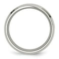 thumbnail image 5 of Auriga Stainless Steel Polished with Red Koa Wood Inlay Enameled 8 mm Band for Women Size 9, 5 of 6