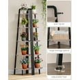 thumbnail image 6 of Corner Shelf, 5-Tier Ladder Corner Shelf, Ladder Bookshelf, 59.6" Tall Vertical Display Stand, Metal Frame Bookshelf, for Living Room, Bedroom, Kitchen, Greige and Black, 6 of 17