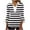 3/4 sleeve shirts clearance Black, variant on BSDJILFG Womens Golf Shirts 3/4 Sleeve Bell Sleeve Tops Dressy Casual Black and White Striped Shirts Peplum Tunic Work Blouse Summer