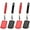 Red, Black, variant on ABCISI 4 Pcs Silicone Cookie Spatula Turner Mini Brownie Spatula Flexible Silicone Spatulas Nonstick Cookware Heat Resistant No Scratch Flipper Baking Utensils for Egg Pancake(Blue, Gray)