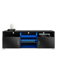 thumbnail image 6 of Hommpa LED TV Stand for TVs Up to 65" Modern TV Cabinet with 2 Doors and Glass Shelf Wooden Media Console Storage Entertainment Center, 6 of 11