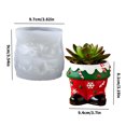thumbnail image 3 of Reusable Silicone Christmas Boot Mould for Craft Cement Resin Casting Textured Planter Holder, 3 of 8