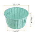 thumbnail image 2 of 100pcs 3.5oz Moldes para Magdalenas de Papel de Tamaño Estándar Envoltorios Antiadherentes Desechables para Bodas Cumpleaños Navidad Postres Azul y Verde, 2 of 6
