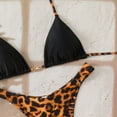 thumbnail image 6 of Glisme Black Bikini Sets For Women Polka Triangle Bikini Two Piece Swimsuit For High Waisted Beachwear For Beach Party, 6 of 7
