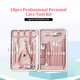 thumbnail image 5 of Juego de 18 piezas para cuidado personal en tono oro rosa, incluye cortaúñas, tijeras para cejas, limas, empujador de cutículas y más. Ideal para manicura, pedicura y cuidado facial. Fabricado en, 5 of 7