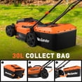 thumbnail image 6 of Maxlander 13" Cordless Lawn Mower, 2-in-1 Battery Powered Lawn Mower with Brushless Motor, 5-Position Height Adjustment with 2x4.0ah Batteries, 6 of 8