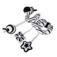 thumbnail image 4 of Juguete de peluche en espiral con forma de animal de dibujos animados para bebé recién nacido, color blanco y negro, para asiento de coche, cochecito, sonajeros colgantes, tipo 2, 4 of 14