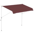 thumbnail image 1 of Outsunny 10x5ft Manual Retractable Awning, Patio Sun Shade Canopy Shelter, 1 of 10
