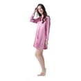 thumbnail image 5 of Richie House Women's Medium Style Satin Shirt Pajama Sleepwear RHW2788, 5 of 7