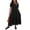 Black, variant on Short Sleeve Dress Spring Maxi Dresses for Women Solid Color Square Neck Loose Fit Plus Size 2026 Summer Cocktail Dresses for Work and Office