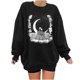 thumbnail image 1 of Sudadera Para Mujer Sudaderas de Otoño Estampado de Calavera Suelto Cuello Redondo Manga Larga Sudadera de Gran Tamaño de Lana Odeerbi ODB171587, 1 of 8