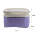 thumbnail image 3 of Sundries Storage Basket Foldable Cotton Linen Box For Home Bedroom Houseroom, 3 of 3