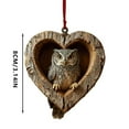 thumbnail image 3 of SIfdSeng Get it Fast Animal 2D Acrylic Hanging 8Cm Flat Animal Heart for Home & Garden, 3 of 5
