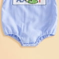 thumbnail image 5 of Rotm Baby Girl Outfits Clothes for Baby Girls' Popover Bodysuit Dress and Headband Set Blue,0-3 Months, 5 of 6