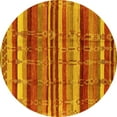 thumbnail image 1 of Ahgly Company Indoor Round Southwestern Yellow Country Area Rugs, 3' Round, 1 of 4