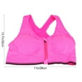 thumbnail image 1 of OULII 1Pack Women's Sports Bras with Front Zipper and Padded Design for Running and Exercise, 1 of 4