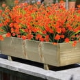 thumbnail image 3 of 20 Bundles Artificial Outdoor Plants, Fake Wheat Grass Greenery Shrubs UV Resistant Faux Plastic Plants Garden Porch Window Box Décor (Grass), 3 of 10