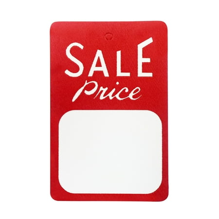 Coupons Sales Amram Coupon Tags, White/Red 1.75