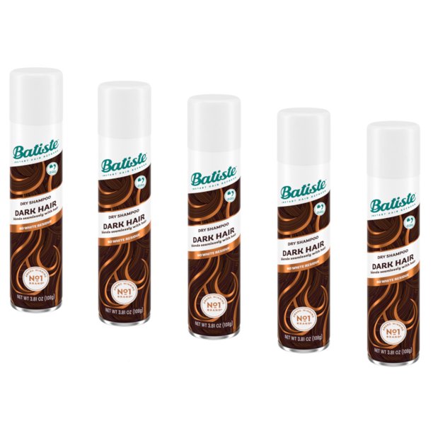 5 Pack Batiste Dry Shampoo, Divine Dark, 3.81 oz.