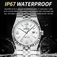 thumbnail image 4 of Mens Watches Stainless Steel Waterproof Analog Quartz Watch for Men with Date  Fashion Wristwatch, 4 of 6