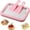 Pink, variant on An instant and simple baking ice cream machine suitable for children, families and parties, a roll ice cream making set, a home roll ice cream tray with 2 scrapers, a DIY roll ice cream machine