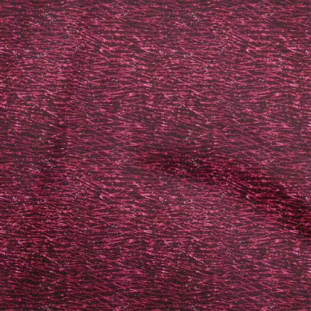 oneOone Rayon Dark Magenta Fabric Abstract Dress Material Fabric Print Fabric By The Yard 56 Inch Wide