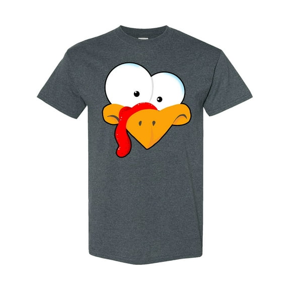Inktastic Thanksgiving Goofball Turkey Face T-Shirt