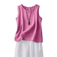 thumbnail image 6 of LEKODE Womens Tank Top Mujer Neck Tank Top 2026 Crewneck Layering Cami Wide Strap Bra Tank Tops for Women Adjustable Tank Top Everyday Wear Camisole Vacation Outfits Casual Blouse Pink 2xl, 6 of 9