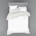 thumbnail image 2 of Ambesonne Grey Bedding Set 3 Pcs, Small Polka Dots Pastel, Twin, Pale Grey White, 2 of 3