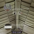 thumbnail image 3 of 12'x20' Hardtop Gazebo, Outdoor Wooden Coated Aluminum Frame Hard Top Gazebo with Galvanized Steel Double Roof, Permanent Metal Roof Gazebo with Nettings, Curtains and 3 Hooks for Deck, Patio, 3 of 6