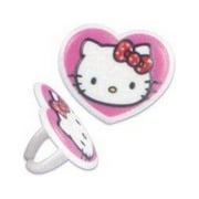 Walmart Bakery Hello Kitty Heart Cupcake Rings, 12 Count