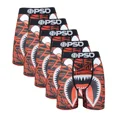 thumbnail image 3 of 5 Pcs sous-Vêtements pour Hommes Boxeurs Mode Imprimé Été Respirant sous-Vêtements pour Hommes Lingerie Confortable Boxeurs Slips Trunks PSD-5 Pcs31 S, 3 of 5
