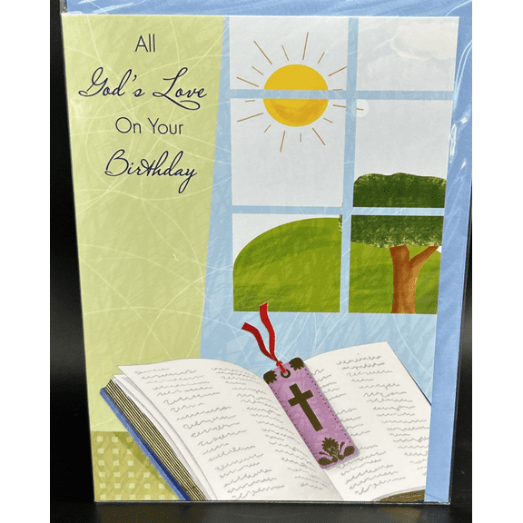 All God's Love On Your Birthday Greeting Card w/Envelope