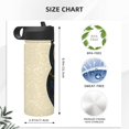 thumbnail image 4 of Yiaed Owl with Mandala Print Water Bottle with Straw Lid, Stainless Steel Double Wall Insulated Water Bottle | Leak-Proof and Spill-Proof Water Bottle, 4 of 8
