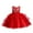 Red, variant on GYRATEDREAM Girls Embroidery Princess Dress Wedding Birthday Party Long Tail Prom Gowns