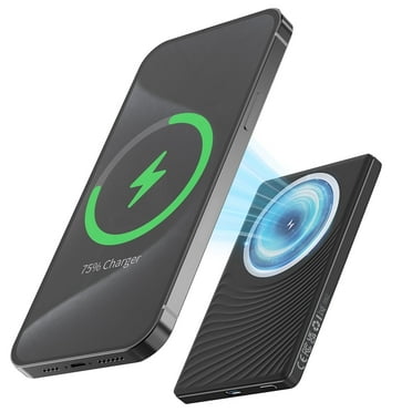 Magsafe Magnetic Wireless Portable Charger, Ultra Slim 5000mAh Portable Charger with Type-C Cable 20W PD Fast Charging, Magnetic Battery Pack for iPhone 16/15/14/13/12/Pro/Mini/Pro Max