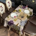 thumbnail image 2 of Rectangle Table Cloth Vintage Floral Butterfly Bird Elegant Rustic Table Clothes 60x120inch Waterproof and Reusable Tablecloths Polyester Tablecloth for Kitchen Dingroom Living Room Parties, 2 of 6