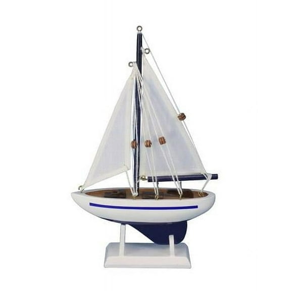 Handcrafted Model Ships Enterprise-9 Wooden Enterprise Model Sailboat Decoration, 9 in.