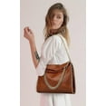 thumbnail image 4 of LHSHID Vegan Leather Hobo Bag for Women PU Leather Shoulder Bag Large Handbag Totes Trendy Chain Purse Top Handle Bag, 4 of 7
