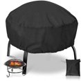 thumbnail image 1 of SZTXJ Housse de Foyer Robuste Coupe-Vent Imperméable Patio Rond Extérieur Housse de Foyer Neuf Noir (85x40cm), 1 of 5