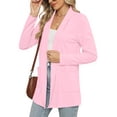 thumbnail image 3 of MOSHU Lightweight Cardigans for Women Long Sleeve Open Front Tops Casual Loose Fall Cardigan with Pockets, 3 of 9