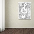 thumbnail image 3 of Trademark Fine Art "J-Clef Doodle" Canvas Art by KCDoodleArt, 3 of 3