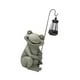thumbnail image 1 of Estatua de rana para exteriores, luz Solar de rana con luces solares, figura de rana creativa, escultura Animal, adorno de resina para patio, 1 of 9