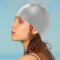thumbnail image 6 of Hvmvliv Swimming Cap for Men Adults Swim Cap for Adult Unisex, Silicone Waterproof Layer, Swim Cap for Women Men Keep Hair Dry, Wonderful for Pool Gray, 6 of 6