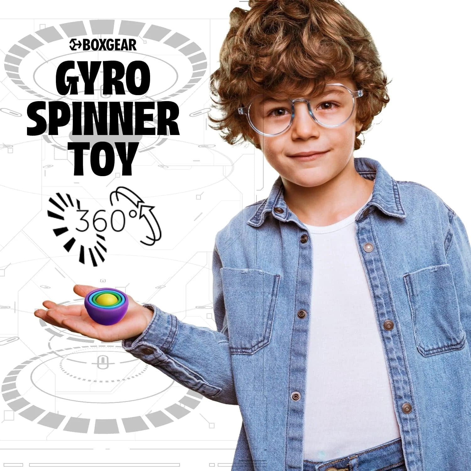 New Infinite Gyroscope Flip Stress Relieve & Exercise Finger Flexibility Spinner Toys for Autism Boys and Girls- Purple