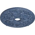thumbnail image 3 of Ekena Millwork 23 5/8"OD x 3 7/8"ID x 2 1/8"P Jamie Ceiling Medallion (Fits Canopies up to 3 7/8"), Hand-Painted Americana Crackle, 3 of 6