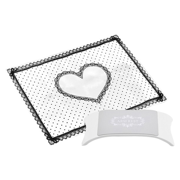 EeaseMX 1 pieza de equipo para manicura, soporte de almohada de silicona avanzado para manos, almohadilla plegable, herramienta de salón de manicura lavable (blanco)