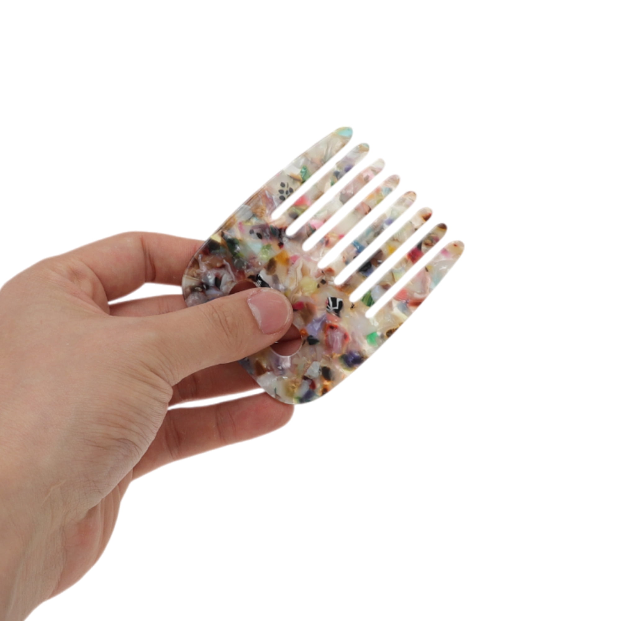 Unique Bargains 1 Pc Durable Vintage Portable Hair Insert Comb Multicolored