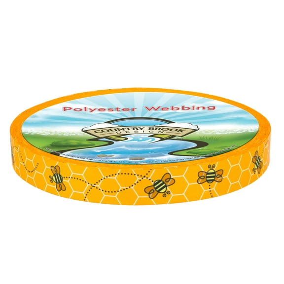 Country Brook Design® 3/4 inch Busy Bee Photo Quality Polyester, 10 Yards